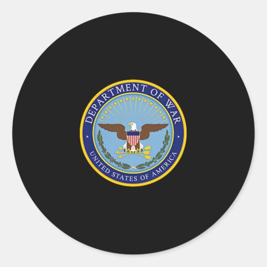 Ministerie van Oorlog opgericht 2025 opnieuw opger Ronde Sticker (Voorkant)