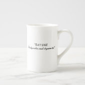 Ministerie van Peculiar Occurrency Eliza cup Porselein Kop (Rechts)