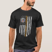 Ministerie van Veteranenzaken Amerikaanse vlag T-shirt (Voorkant)