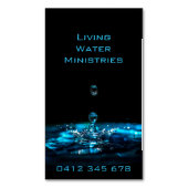 Ministeries van Levend Water Magnetisch Visitekaartje (Voorkant Verticaal)