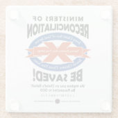 Ministers van Verzoening Glazen Onderzetter (Achterkant)