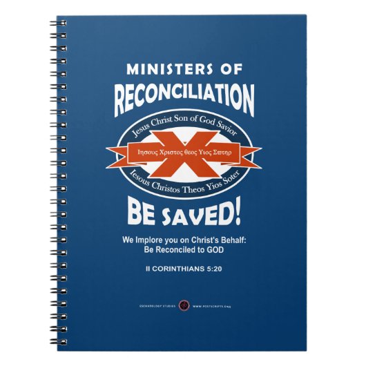 Ministers van Verzoening Notitieboek (Voorkant)