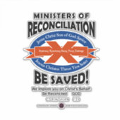Ministers van Verzoening Sticker (Voorkant)