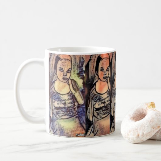 ministertasjes , geloof koffiemok (Met donut)