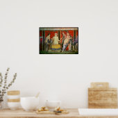 Ministrant die een dienblad met voedsel draagt poster (Keuken)