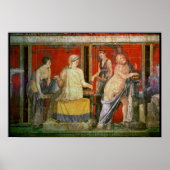 Ministrant die een dienblad met voedsel draagt poster (Voorkant)