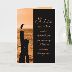 Ministry Appreciation Sunset Card Bedankkaart