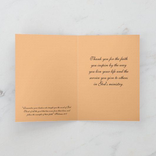 Ministry Appreciation Sunset Kaart (Binnen)