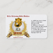 Ministry Card, 3,5 x 2,0 inch, 100 pack Visitekaartje (Achterkant)