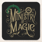  MINISTRY OF MAGIC™ Graphic Kartonnen Onderzetters (Voorkant)