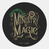  MINISTRY OF MAGIC™ Graphic Ronde Sticker (Voorkant)