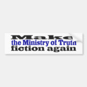 Ministry of Truth Fake News black and blue text Bumpersticker (Voorkant)