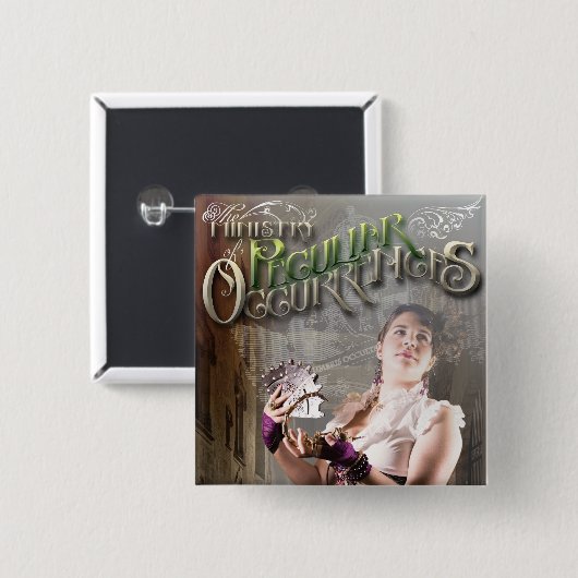 Ministry Square Button- Scorpion Vierkante Button 5,1 Cm (Voorkant /achterkant)