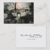 Minitoerdruk op de grond visitekaartje (Voorkant / Achterkant)