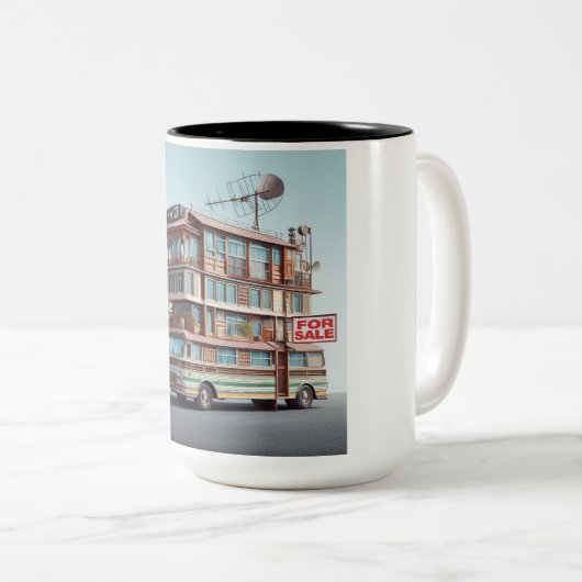 Minivan Camper Funny Coffee Mok - Lach dagelijks (Voorkant rechts)