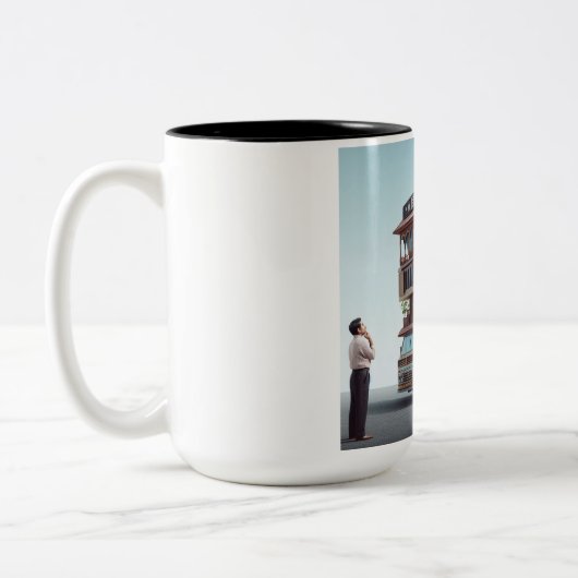 Minivan Camper Funny Coffee Mok - Lach dagelijks (Links)