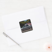 Minivan Camper snurken? Probleem opgelost Vierkante Sticker (Envelop)