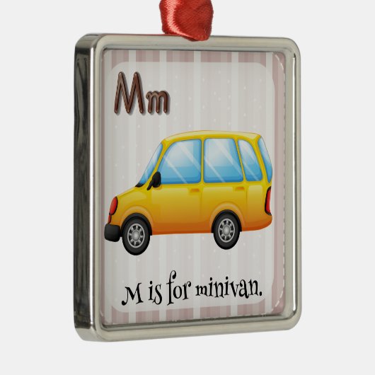 Minivan Metalen Ornament (Rechts)
