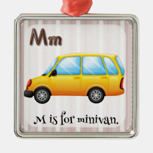 Minivan Metalen Ornament
