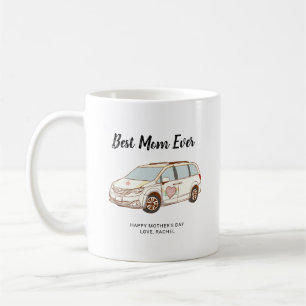 Minivan Moeder Moederdag Schattig Beste Moeder Koffiemok