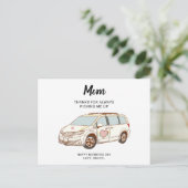Minivan Mom Moederdag Schattige Best Mom Briefkaart (Staand voorkant)