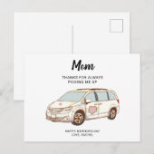 Minivan Mom Moederdag Schattige Best Mom Briefkaart (Voorkant / Achterkant)