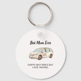 Minivan Mom Moederdag Schattige Best Mom Sleutelhanger