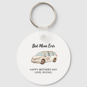 Minivan Mom Moederdag Schattige Best Mom Sleutelhanger