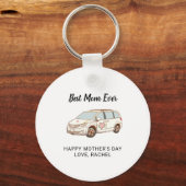Minivan Mom Moederdag Schattige Best Mom Sleutelhanger (Voorkant)