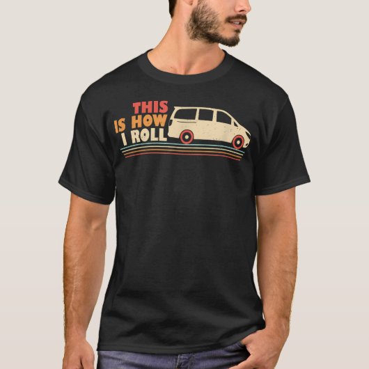 Minivan vaders Grappige woordspeling Vader rijdt i T-shirt (Voorkant)