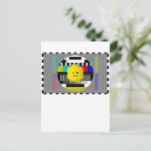 Minivijg Head TV Test Transmission Briefkaart (Staand voorkant)