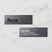 MiniVisitekaartje van de Verpleegster van de Mini Visitekaartje (Voorkant / Achterkant)