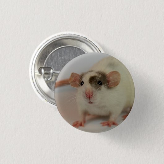 Mink dumbo Rat Ronde Button 3,2 Cm (Voorkant /achterkant)