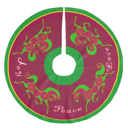 Mink Holidaze 2017 Paardenkerstboomrok Kerstboom Rok (Voorkant)