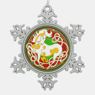 Mink Holidaze 2017 Unicorn kerstversiering Tin Sneeuwvlok Ornament