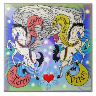 Mink Holidaze Pegasus Tile rechtop Tegeltje