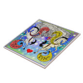 Mink Holidaze Pegasus Tile rechtop Tegeltje (Zijkant)