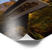 Mink Hollow Covered Bridge, provincie Fairfield, O Foto Afdruk (Hoek)