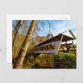 Mink Hollow Overdekte Brug, Lancaster, Ohio Briefkaart (Voorkant / Achterkant)