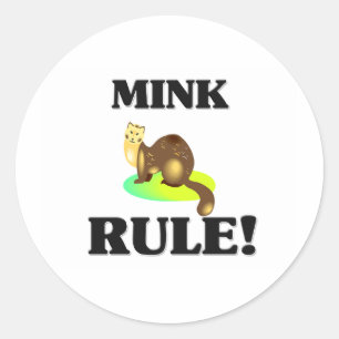 MINK-regel! Ronde Sticker