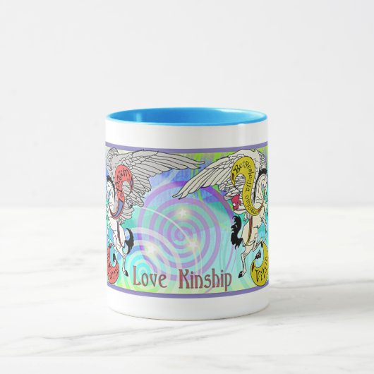 MinkMode Pegasus-Mok voor Kerstmis Mok (Midden)