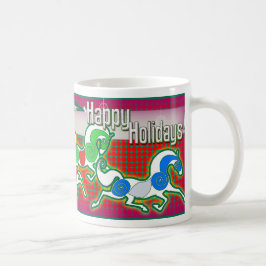 MinkMug Holiday Paarden voor Kerstmis Koffiemok