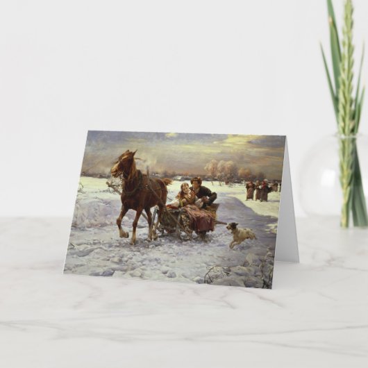 Minnaars in een ar feestdagen kaart (Voorkant)