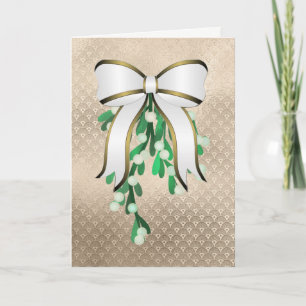 Minnaars Mistletoe Kerstkaart Feestdagen Kaart