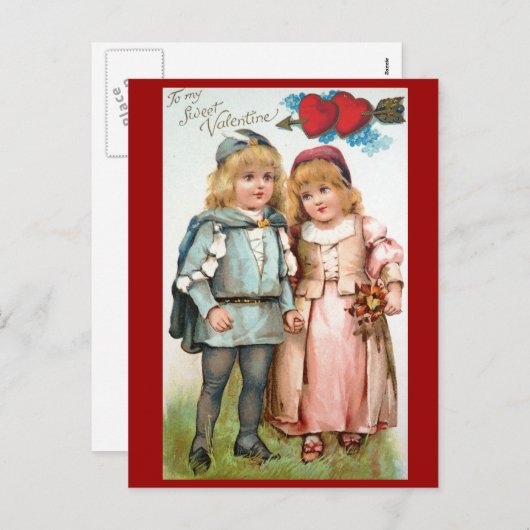 Minnaars van het Briefkaart van Victoriaans (Voorkant / Achterkant)