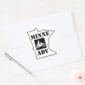 MinneADV Circle Sticker (Envelop)