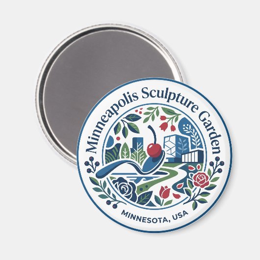 Minneapolis Beeldentuin VS Magneet (Voorkant / Achterkant)