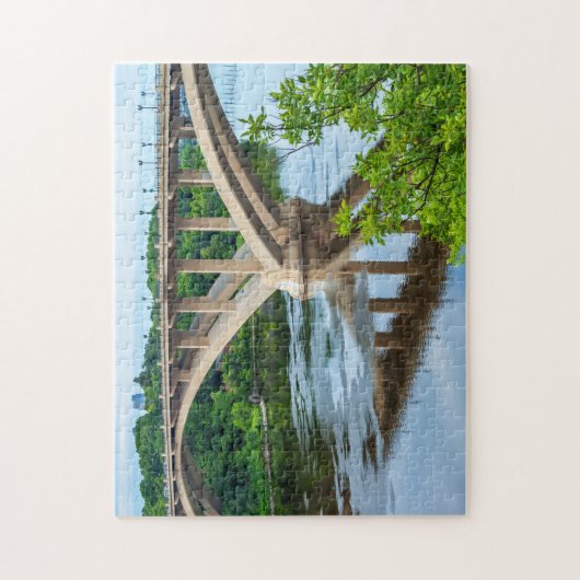 Minneapolis Bridge Puzzle - Rivierreflecties Legpuzzel (Verticaal)