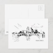 Minneapolis Briefkaart (Voorkant / Achterkant)