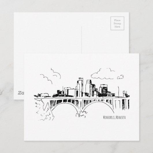 Minneapolis Briefkaart (Voorkant / Achterkant)
